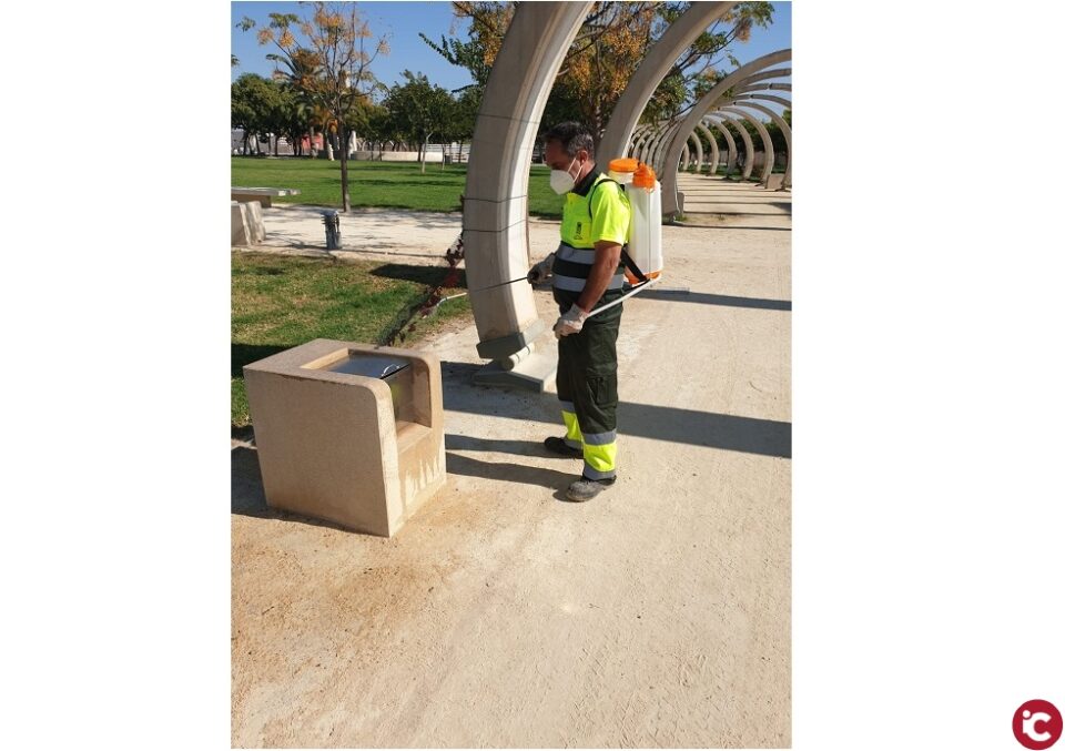 Comienza el refuerzo de desinfecciones en San Vicente tras la declaración del nuevo Estado de Alarma