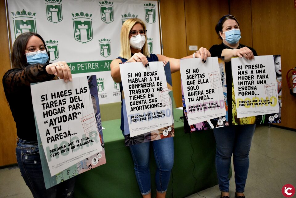 Petrer interpela a las actitudes machistas con la campaña Perdona que te diga pero eres un machista