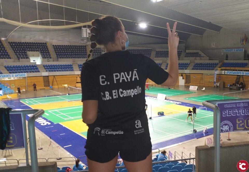 Buenas rendimiento de la campellera Elena Payá en el campeonato de España de bádminton