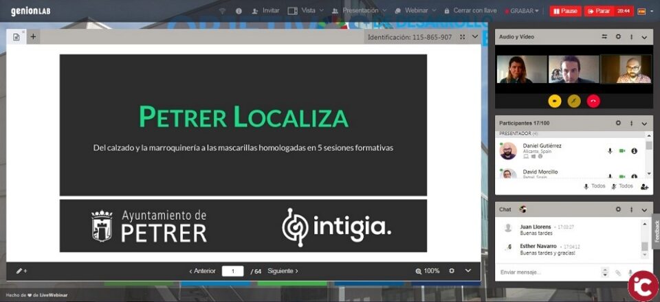 17 empresarios de la comarca inician el curso de fabricación de mascarillas organizado por el Ayuntamiento de Petrer