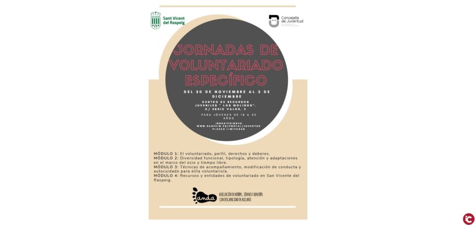Juventud organiza unas jornadas para la formación de voluntariado específico