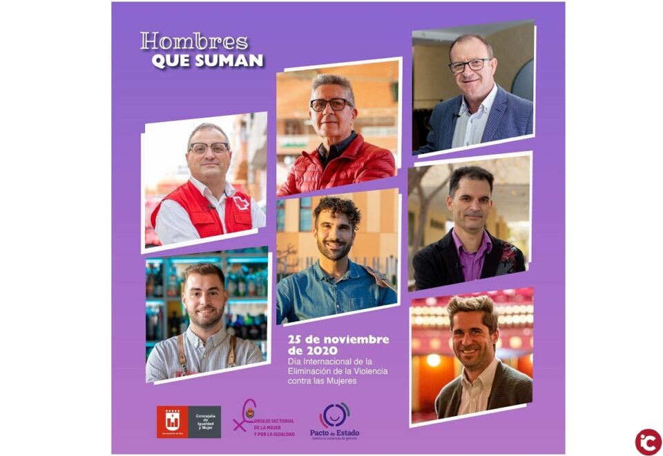 Siete hombres protagonizan la nueva campaña puesta en marcha por el Ayuntamiento de Elda contra la violencia machista