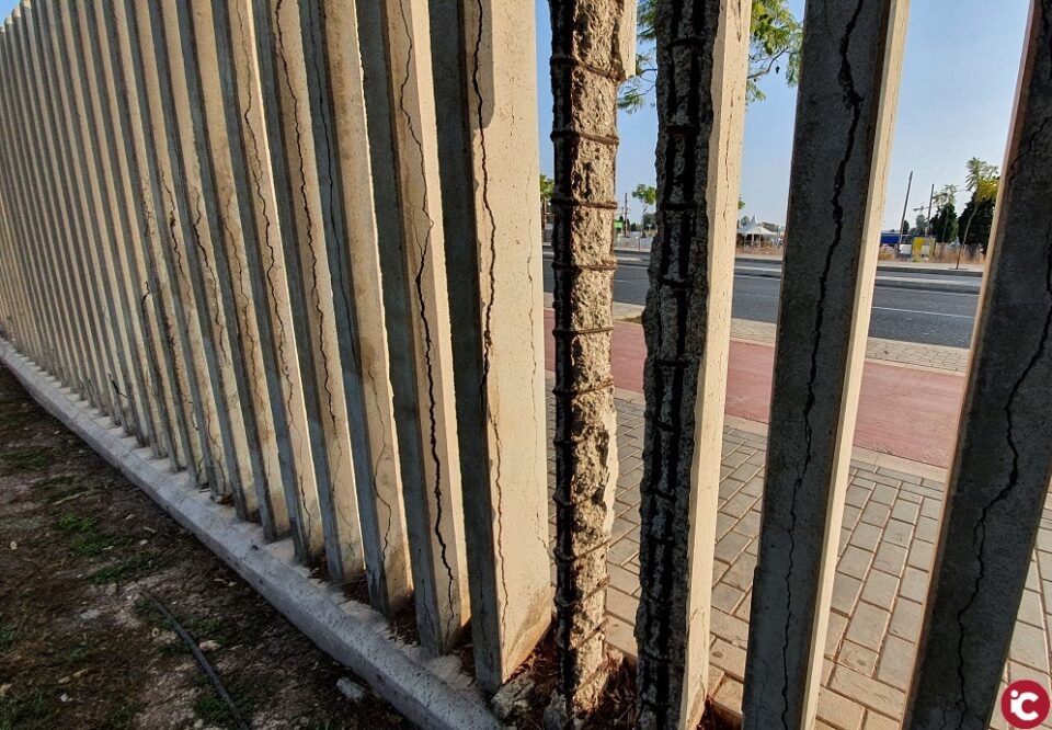 PP San Vicente del Raspeig: El PP denuncia el estado del vallado del parque Lo Torrent que se cae a trozos