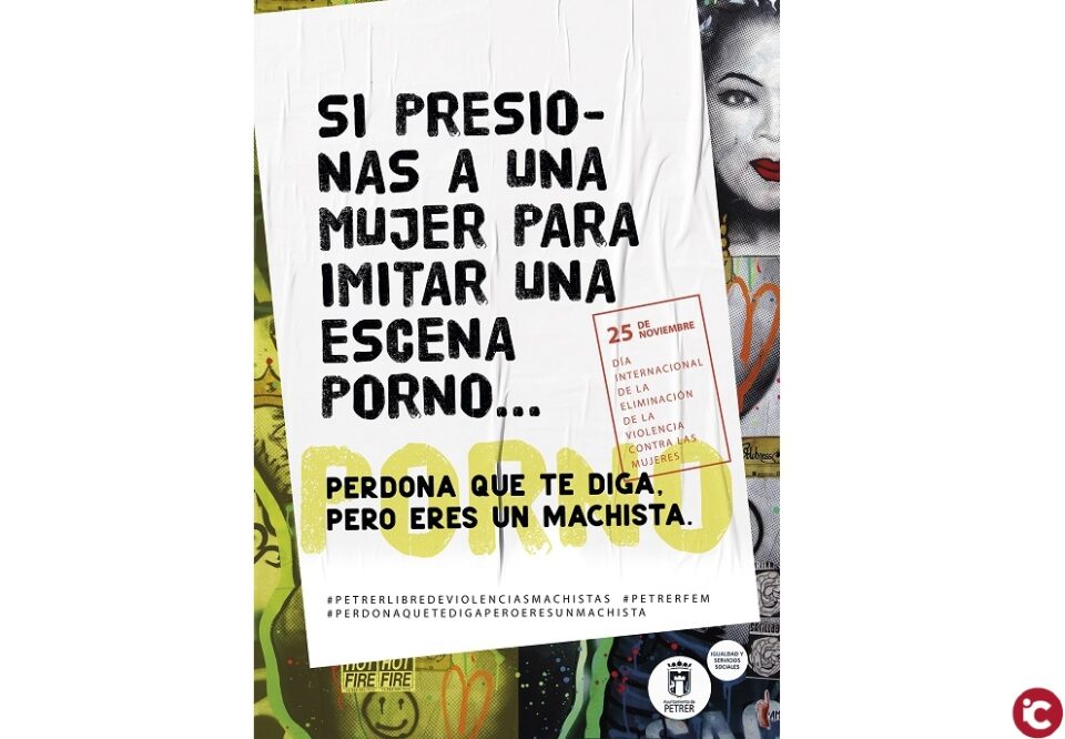 Petrer se ilumina de morado contra la violencia de género tras una campaña de concienciación que ha suscitado debate en redes sociales