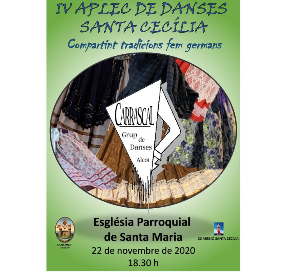 El IV Aplec de Danses del Grup de Danses Carrascal d'Alcoi s'adapta a les circumstàncies i ompli Santa Maria de ball i música tradicional