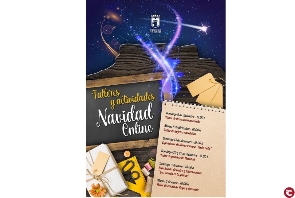 Petrer programa varios talleres y actividades navideñas para los más pequeños a través de las redes sociales