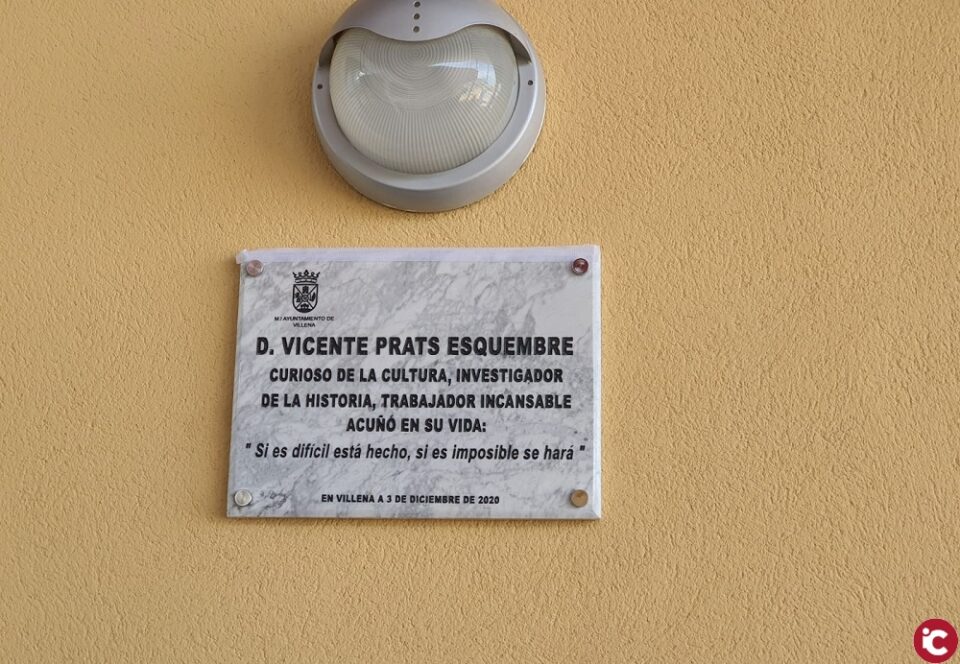 Vicente Prats Esquembre ya tiene una calle con su nombre para reconocer su figura y el valor de Apadis como institución esencial