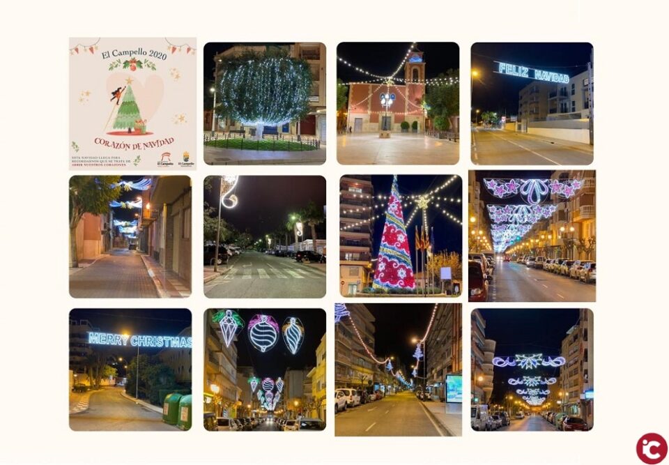 La iluminación navideña de El Campello llega este año a todas las áreas urbanas