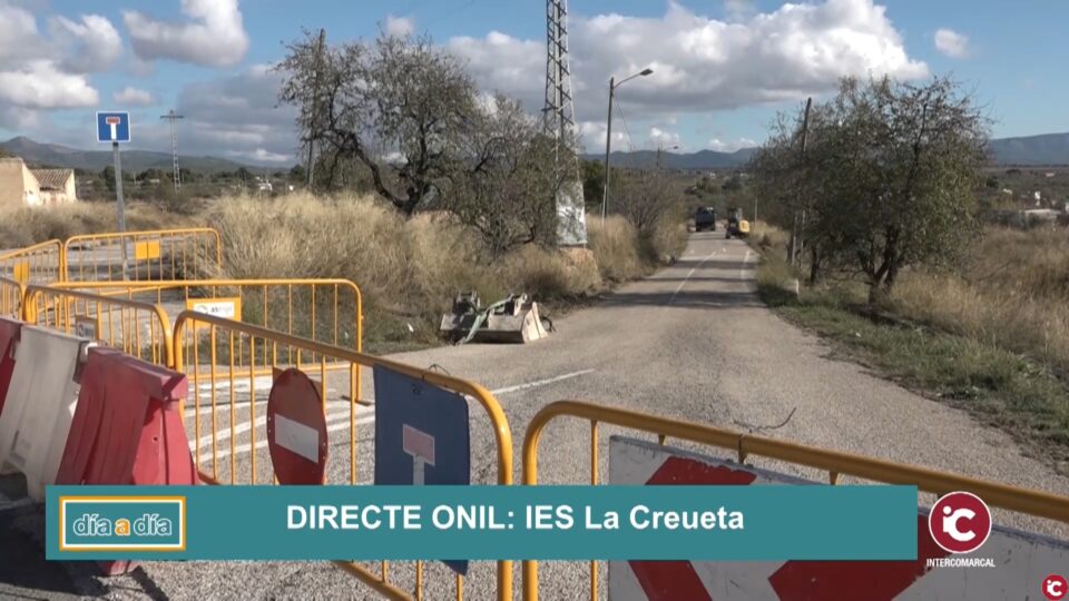 Visitem les obres de rehabilitació de la carretera que dóna accés a l'IES La Creueta