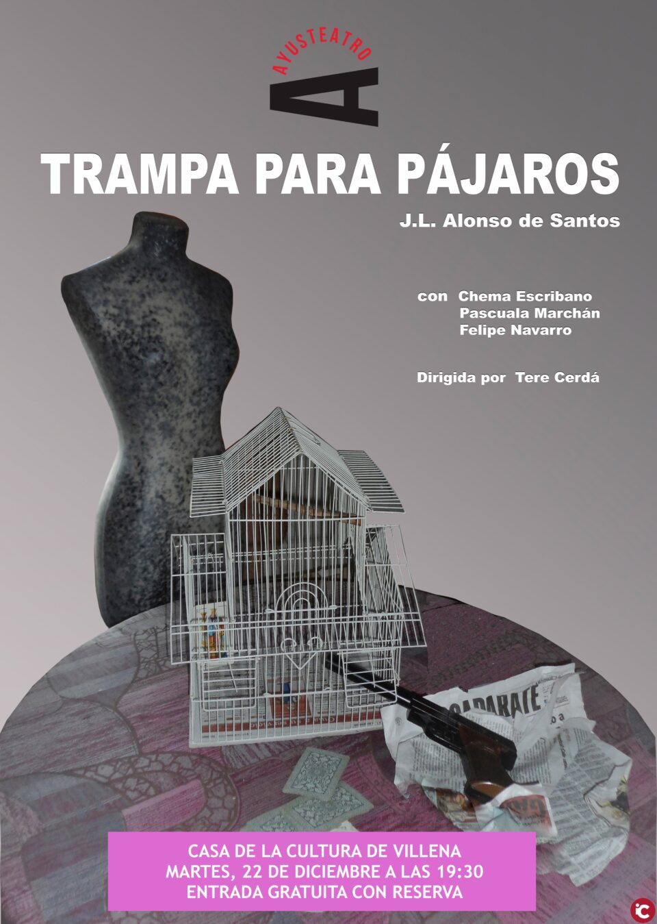 Trampa para pájaros a cargo de la Escuela de Adultos de Villena