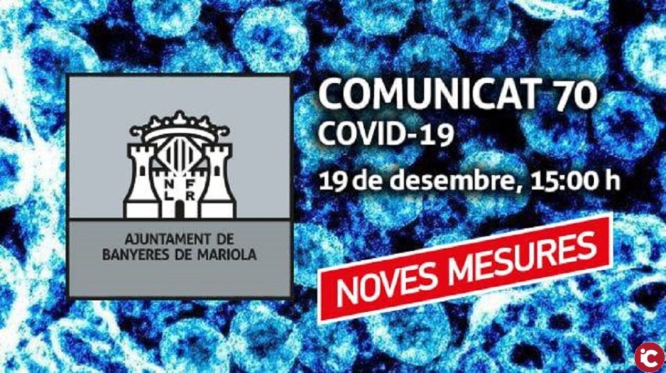 Cambios en las medidas restrictivas en Banyeres de Mariola