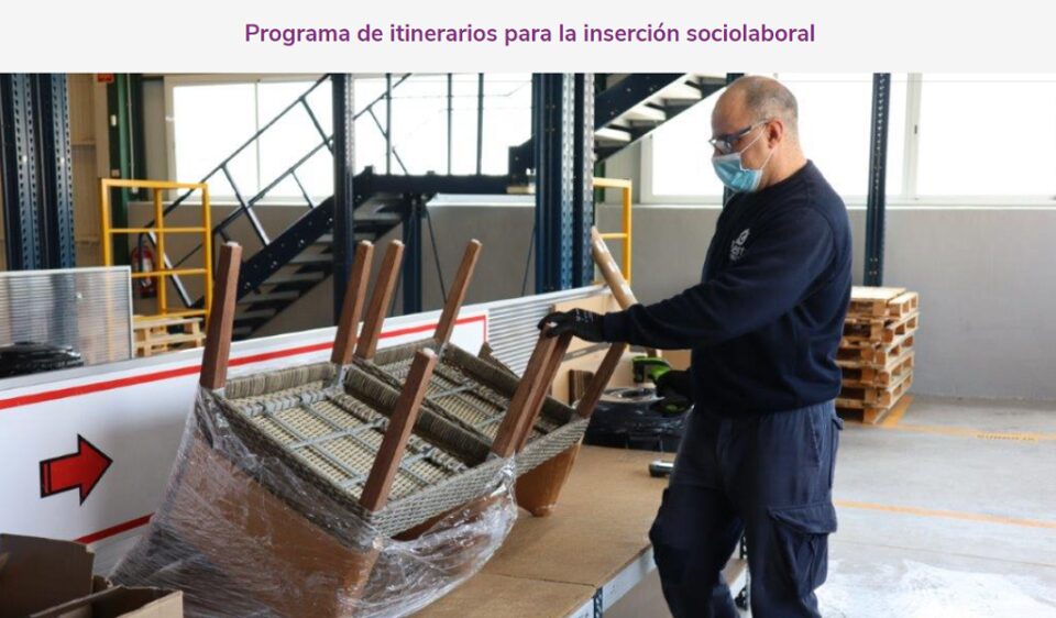 Fundación Sanamente CV ofrece desde enero del 2020 el PROGRAMA de ITINERARIOS para la INSERCIÓN SOCIOLABORAL
