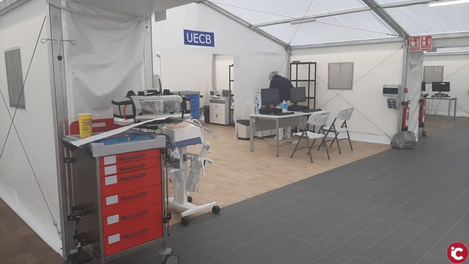 El hospital de campaña de la provincia de Valencia inicia la actividad de hospitalización de pacientes con covid-19