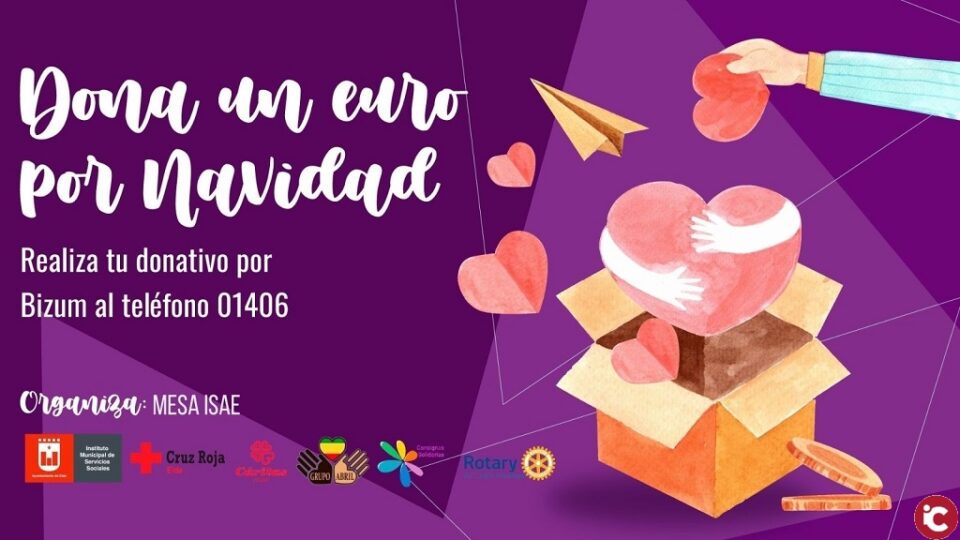 La campaña benéfica Dona 1 euro por Navidad ha permitido recaudar 5.882 euros para las cuatro ONG que forman parte de la Mesa ISAE