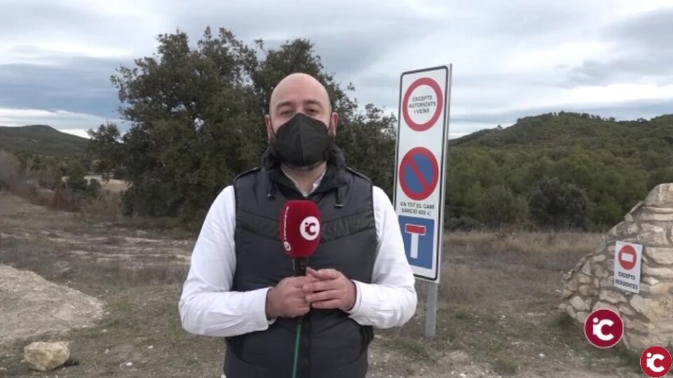 Nova tanca per accedir al Parc Natural de la Serra Mariola