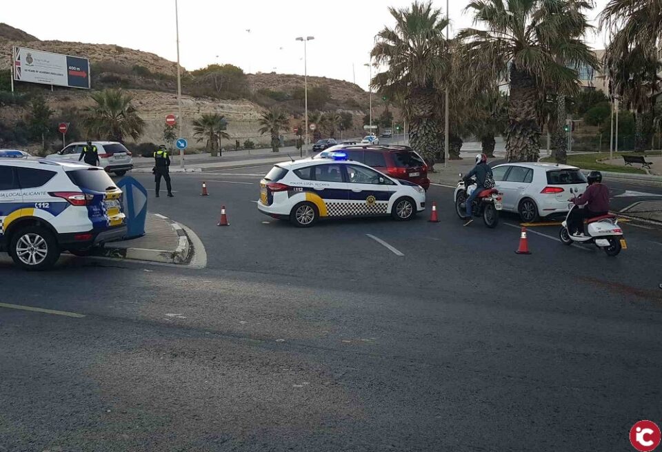 La Policía Local impone 66 denuncias por incumplir el cierre perimetral de Alicante