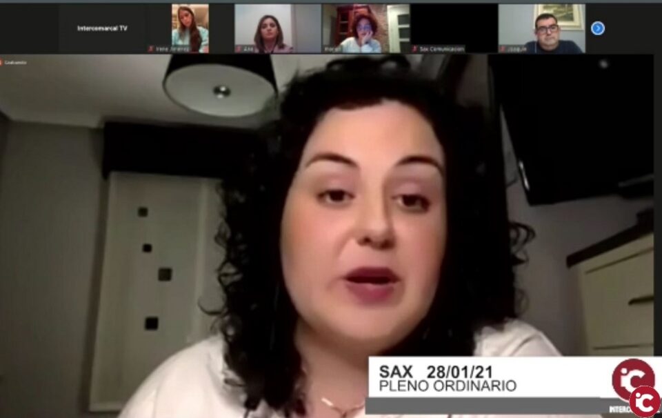 El Ayuntamiento de Sax celebra el primer pleno de 2021