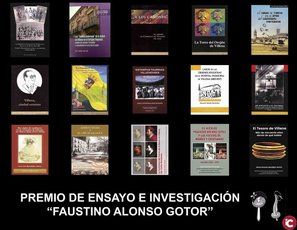 La Comparsa de Estudiantes de Villena convoca de nuevo la edición XVIII del Premio de Ensayo e Investigación Faustino Alonso Gotor