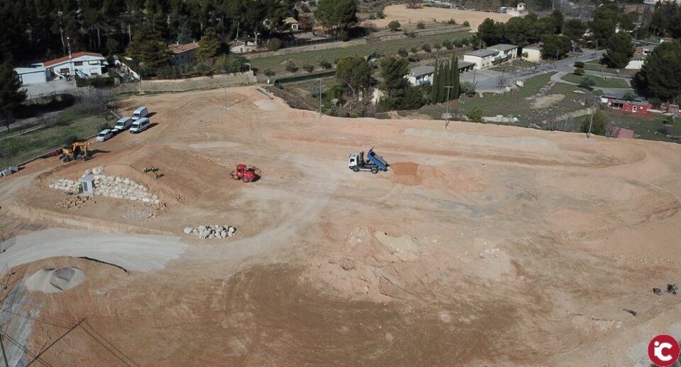 Avancen a bon ritme les obres del nou circuit BMX en la partida de Trencacaps
