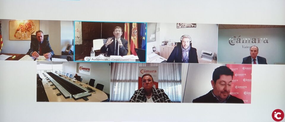 Los presidentes de las Cámaras de la Comunitat y de Cámara España se reúnen con el presidente Ximo Puig