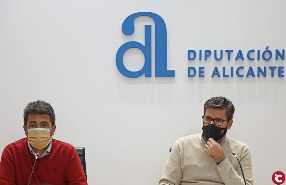 Mazón convoca a los portavoces de la Diputación para acelerar el pago de las ayudas por el Covid-19