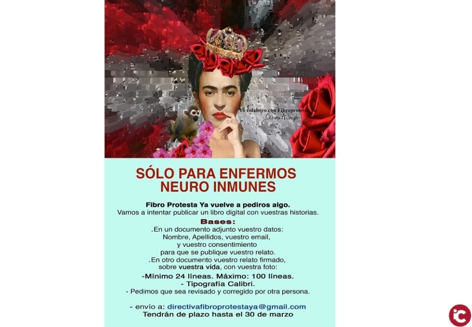 Bienestar Social anima a los enfermos neuroinmunes a participar en el libro virtual de Fibro Protesta Ya para visibilizar sus dolencias