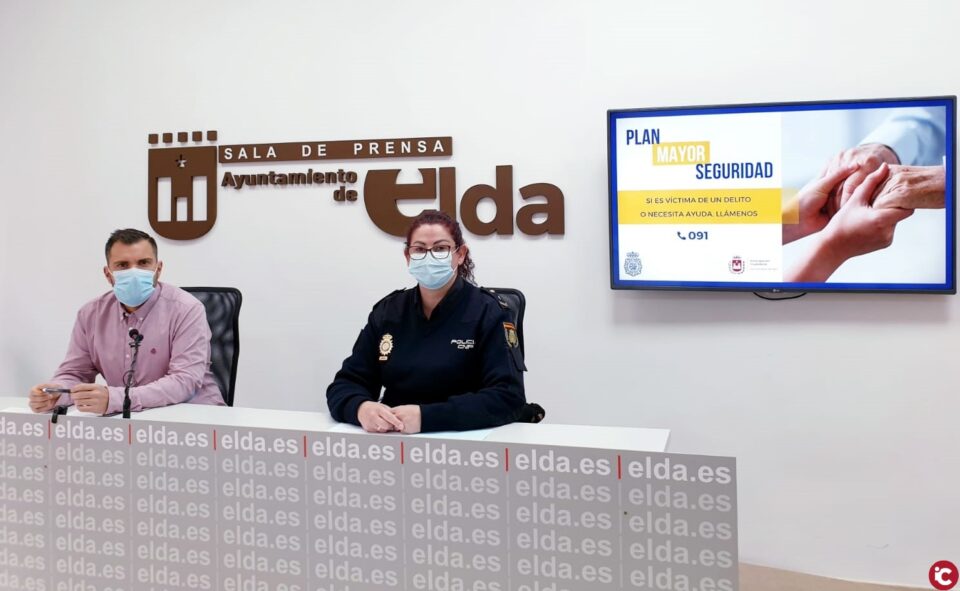 El Ayuntamiento de Elda y la Policía Nacional ponen en marcha una campaña para reforzar la seguridad de las personas mayores