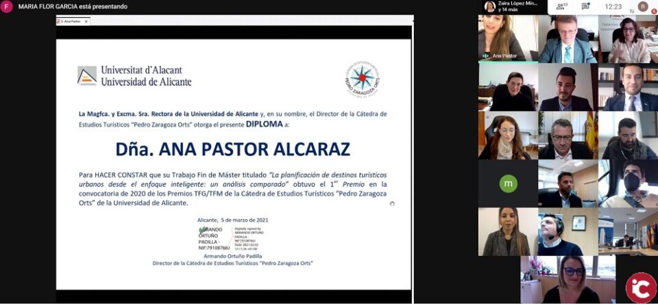 El 'turisme intel·ligent' protagonitza els premis de la Càtedra d'Estudis Turístics Pedro Zaragoza de la Universitat d'Alacant