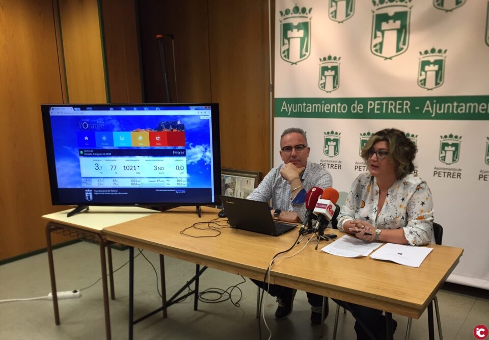 Petrer ofrecerá la información metereológica del municipio a través de una web