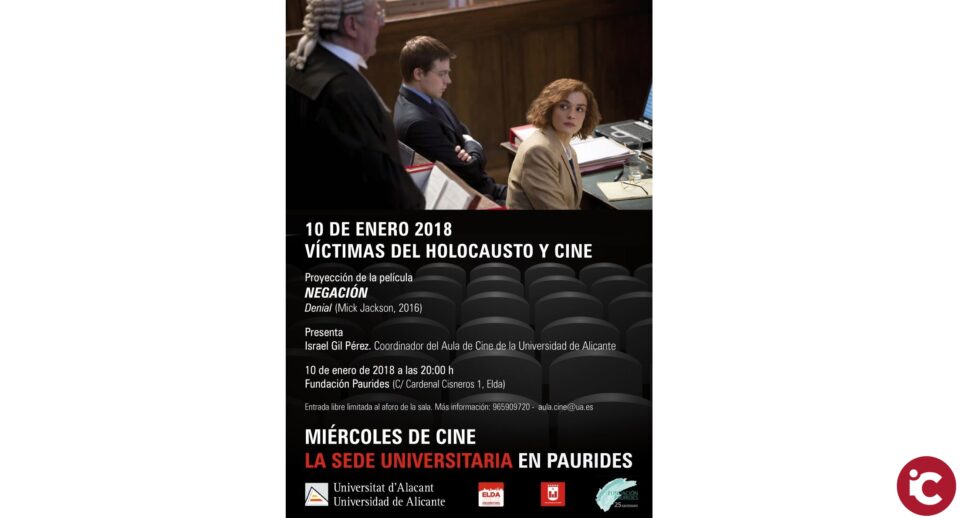 La Seu Universitària d'Elda s'uneix a la commemoració del Dia de les Víctimes de l'Holocaust amb la projecció de Negació