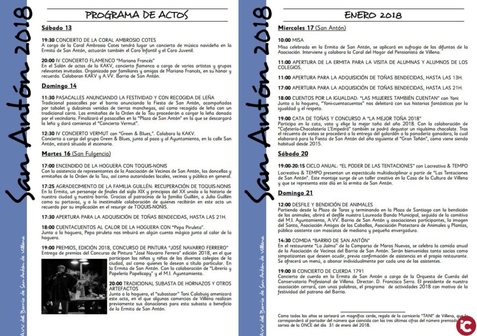 XXIII Festividad del Barrio de San Antón de Villena