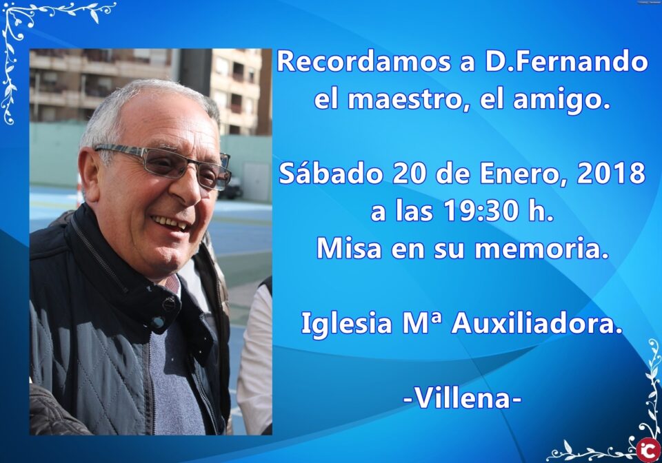 Misa en recuerdo de D. Fernando Domene