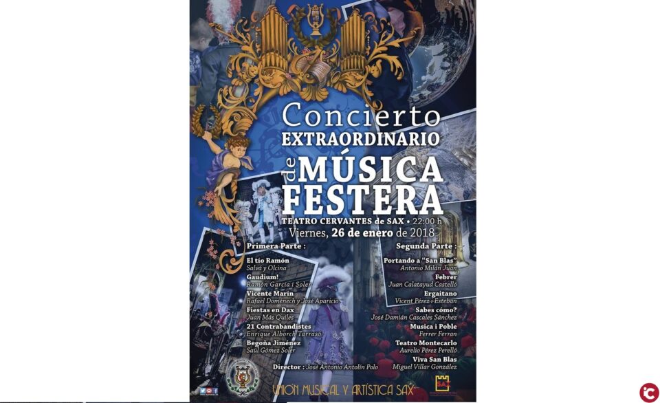 La Unión Musical pone ritmo a la fiesta con su tradicional concierto de Música Festera