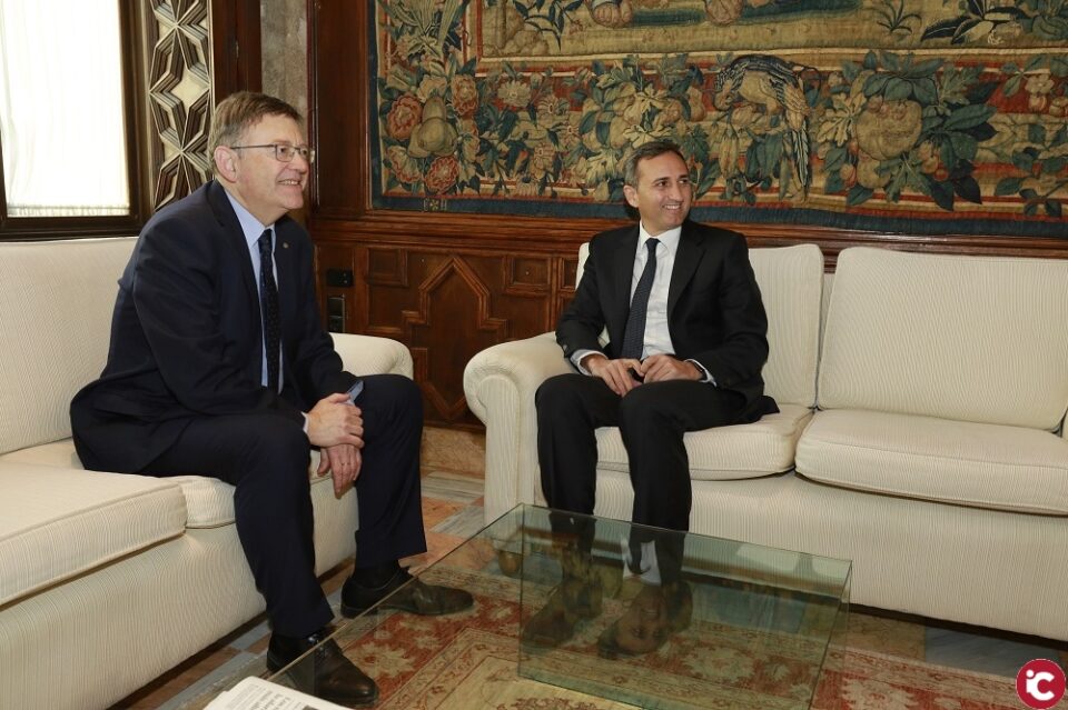 César Sánchez y Ximo Puig acuerdan constituir una Mesa de Trabajo entre ambas administraciones