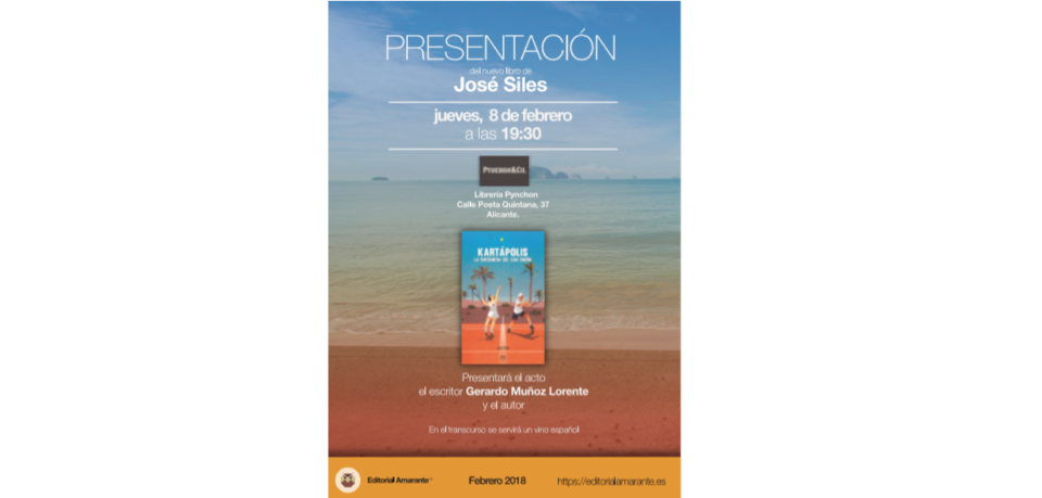 El catedràtic de la Universitat d'Alacant José Siles presenta el llibre "Kartápolis