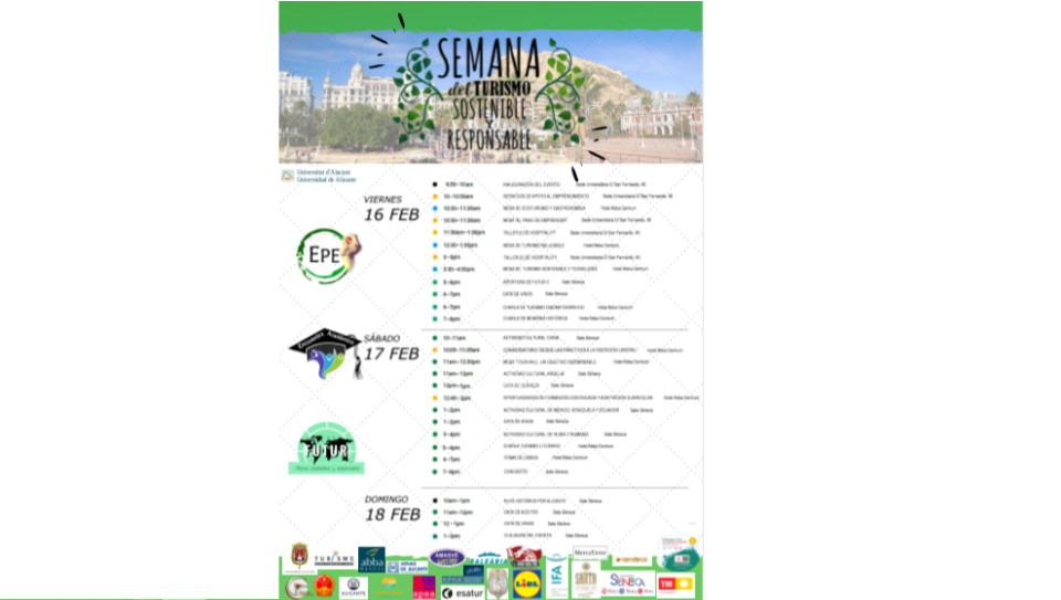 La Universitat d'Alacant trau el turisme al carrer aquest cap de setmana en la segona edició FUTUR al centre de la ciutat