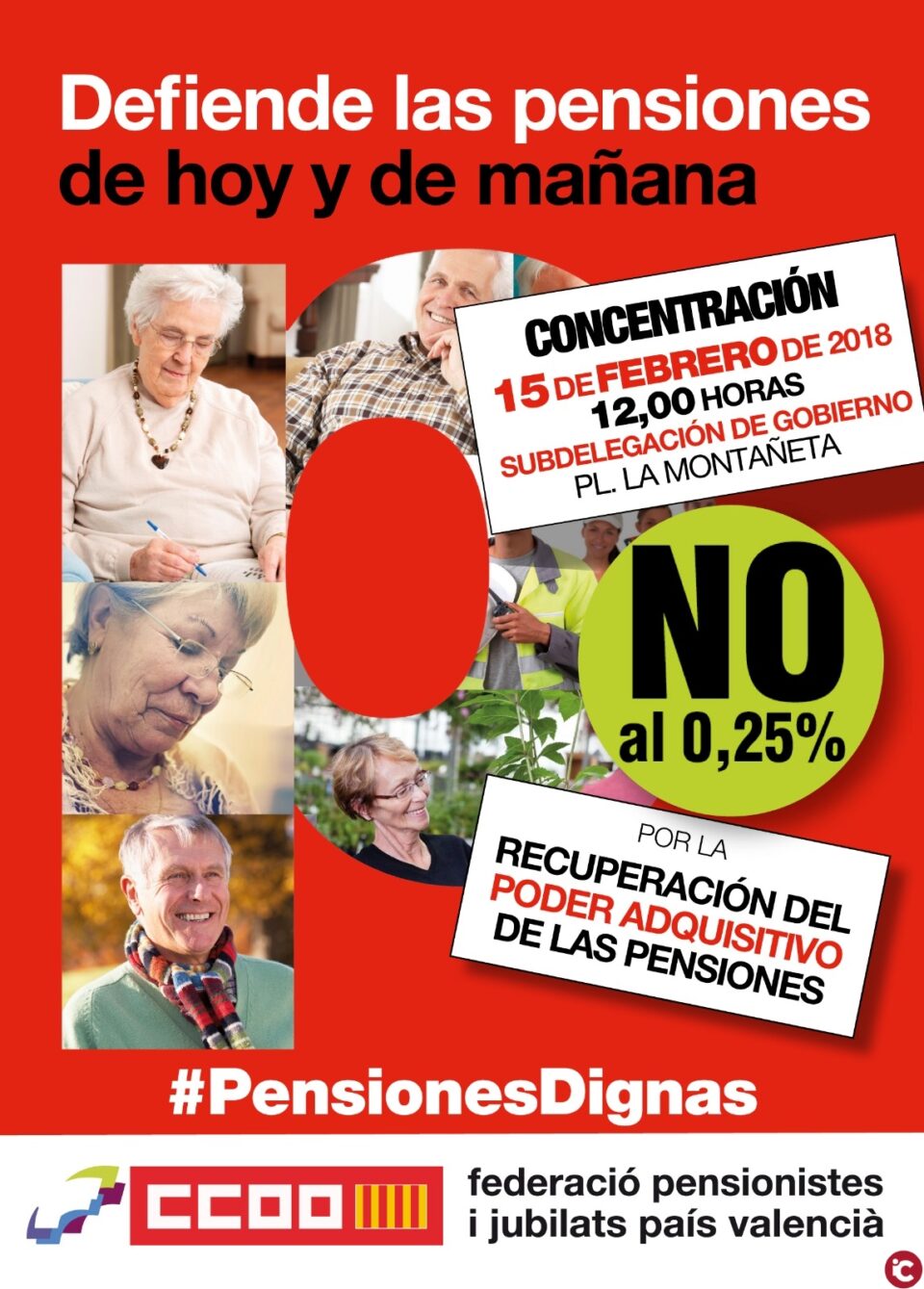 CCOO PV y UGT-PV se movilizan contra la subida del 0