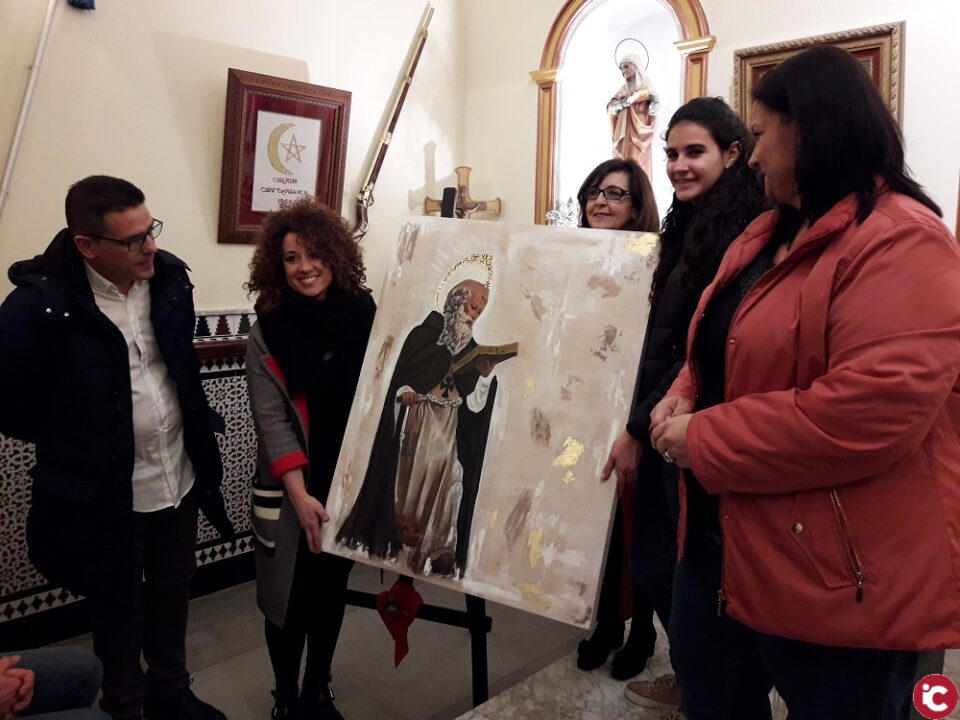 Tradicional entrega del cuadro de San Antón de la Mayordomía