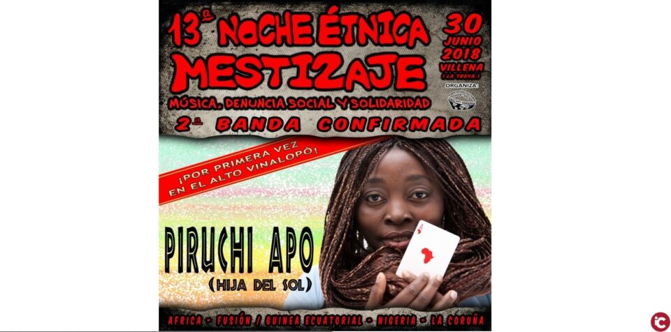 Primeras Confirmaciones para 13ªNoche Étnica Mestizaje Somos Anti Xenofobia