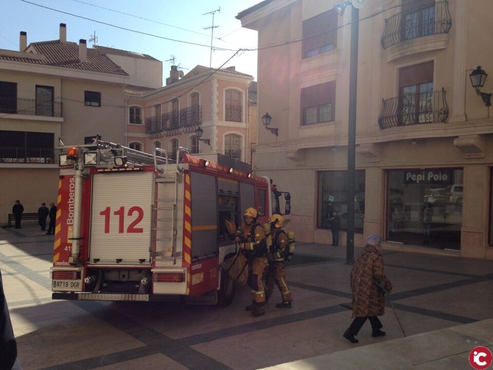 Simulacro de incendio realizado por primera vez en el Ayuntamiento de Monóvar