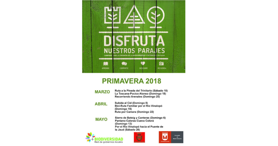 Presentación de la Campaña "Disfrutemos nuestros parajes" de Elda