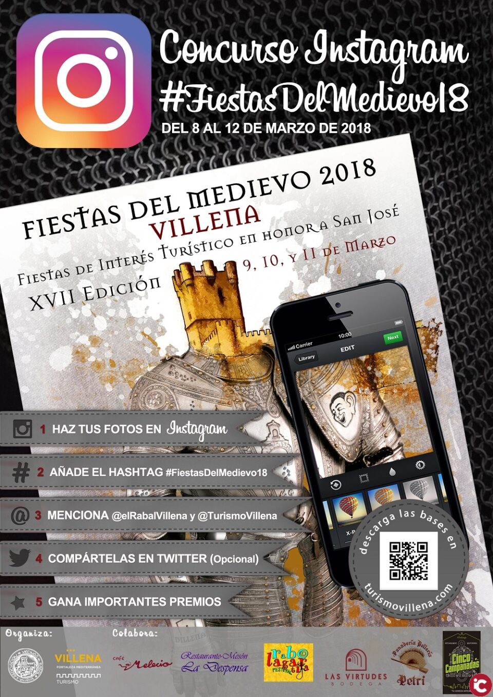 El concurso fiestas del medievo de Villena en instragram