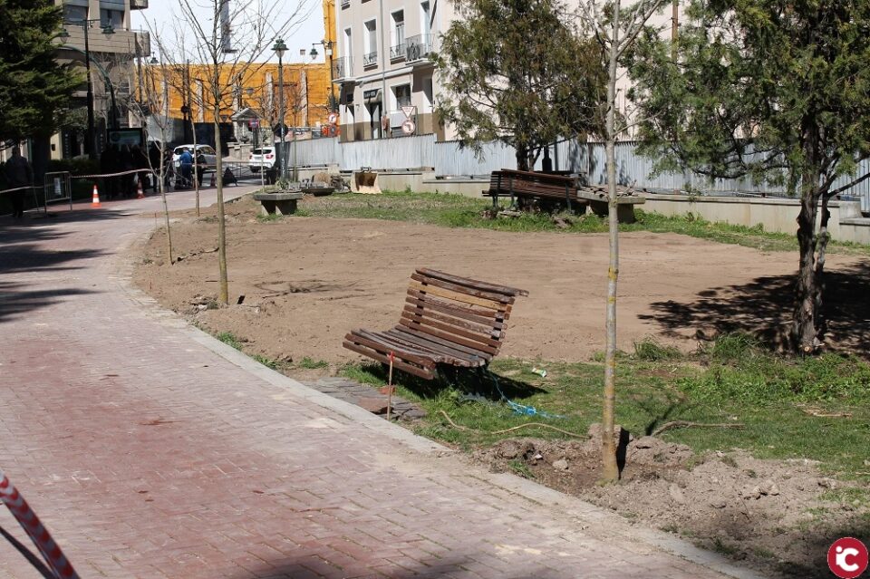 Comencen les obres de recuperació del parc de Cervantes