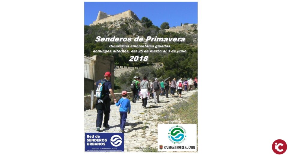Medio Ambiente crea los Senderos de Primavera guiados para fomentar un turismo ambiental en Alicante
