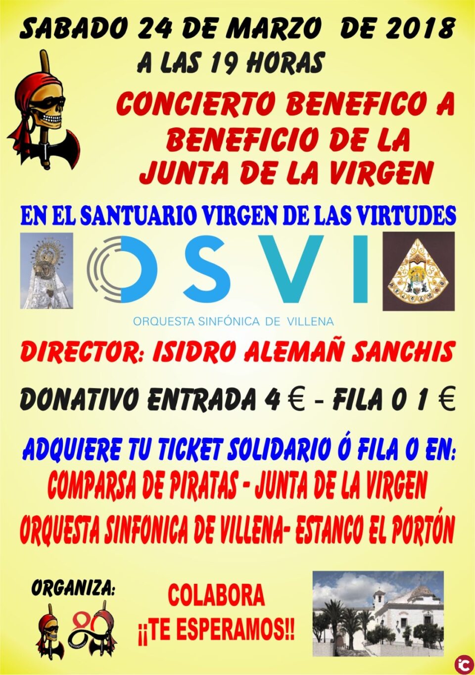 Este sábado : concierto en el Santuario ... ¡Ven