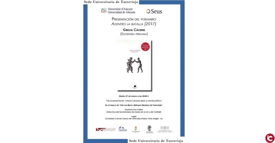 L'escriptora peruana Grecia Cáceres estarà demà al CeMaB i a la Seu de Torrevella