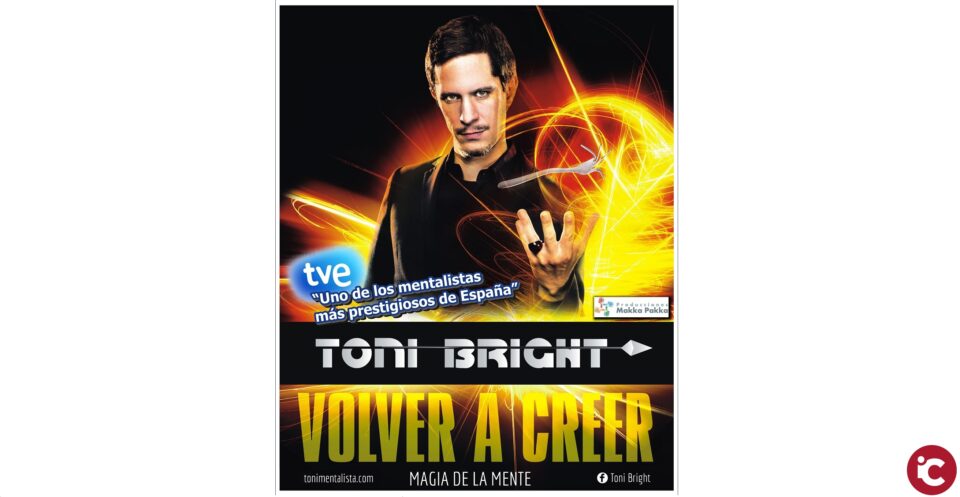 La Magia de la mente de Toni Bright en el Teatro Chapí de Villena