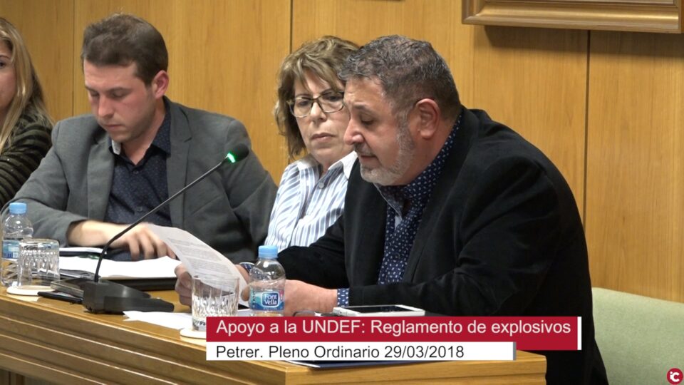Aprobada en pleno la moción de apoyo a la UNDEF y la pólvora