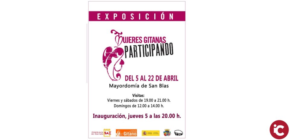 Mujeres Gitanas participando exposición que abre el 2ª Encuentro Intercultural GuitaRom