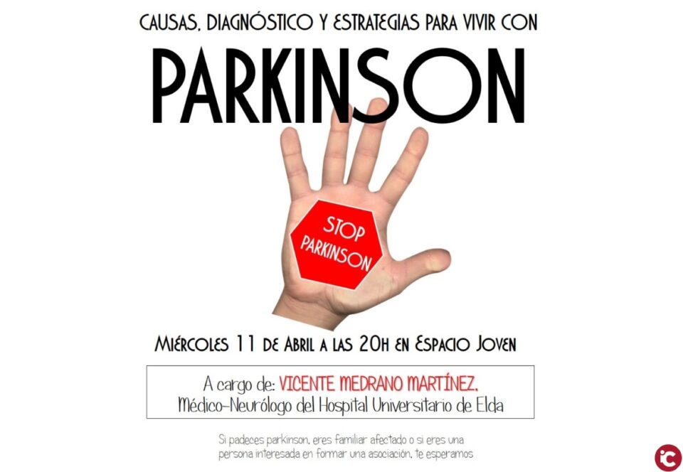 El próximo 11 de abril tendrá lugar una charla para conocer más el parkinson